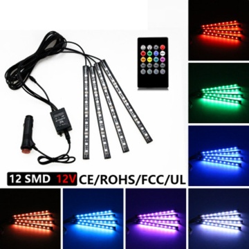 New product voice-activated LED atmosphere lamp Foot lamp car decoration lamp interior indoor colorful atmosphere lamp