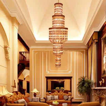 Hotel Villa Glass Led Chandelier Light
