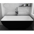 Black Custom Size Freestanding Solid Acrylic Bathtub