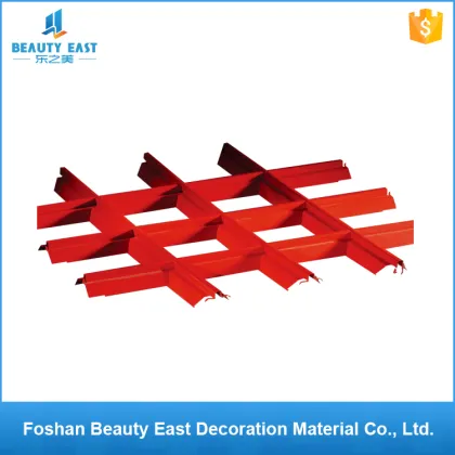 Customized metal lighting decoration material aluminum grid ceiling tiles