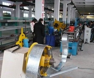 Plc Vane Damper Roll Form Machine 1.5ton , Mitsubishi Servo Engine