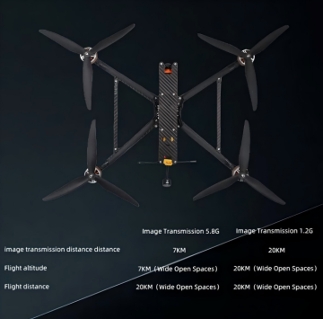 10 Inch Racing Drone With Fpv Goggles