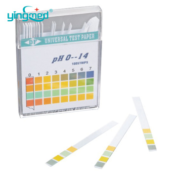 Körpersäurealkalin -pH -PH -Universal -Testpapierstreifen