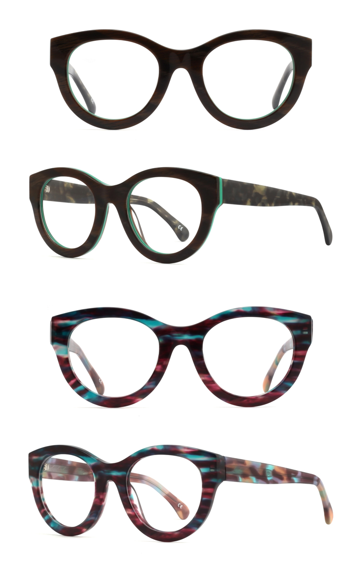 Fashion Design Women Acetate Optical Frame Glasses