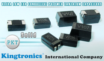 PKT Ultra Low ESR Conductive Polymer Solid Tantalum Capacitors