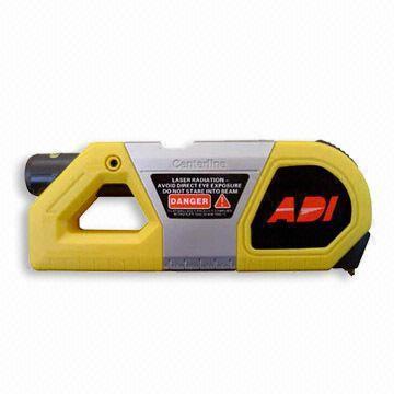 Livello laser e nastro di misura utensile con luce Laser, operati da 2 x 1.5 v AAA batterie