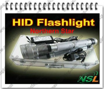 4500LM 50W Aluminium HID Flashlight Torch 1000meters 50W/38W Silver HID Torch light