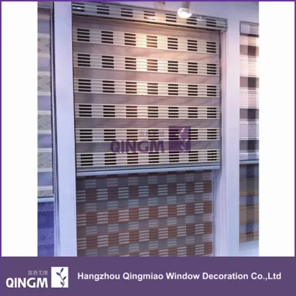 Fashionable double layer shade zebra blinds