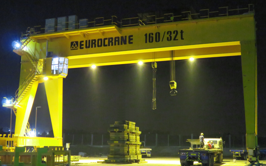 160/32t Load Gantry Crane