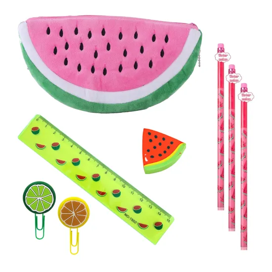 Fun and Scented Fruit Theme School Stationery for Kids' Summer Use
