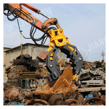 Hydraulic Excavator Grapples for Scrap and Stones