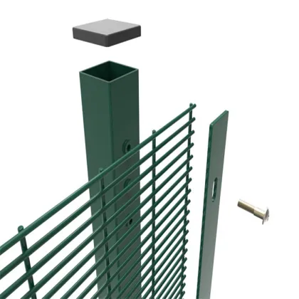 Green anti-theft barbed wire 358 fence
