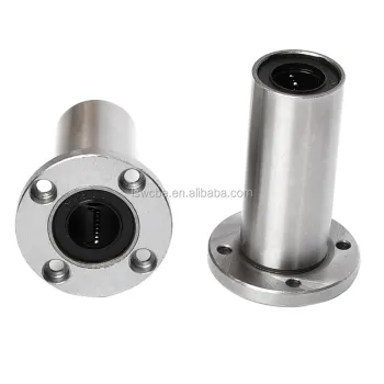 Wholesale Lengthened Electroplated Round Flange Linear Bearings LMF6 8 10 12 13 16 20 25 30 35 40 50 60LUU