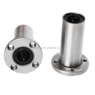 Wholesale Lengthened Electroplated Round Flange Linear Bearings LMF6 8 10 12 13 16 20 25 30 35 40 50 60LUU
