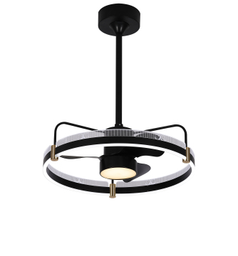 20" Ceiling Fan with Lights, Remote Control, and 6 Speeds for Bedroom & Living Room