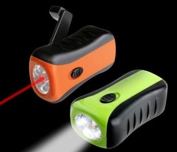 Customized Abs 500m Laser Electronic Bright Light Led Torch, 1 Laser Light + 6 Led Lights
