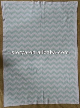 100%cotton baby knitted blanket