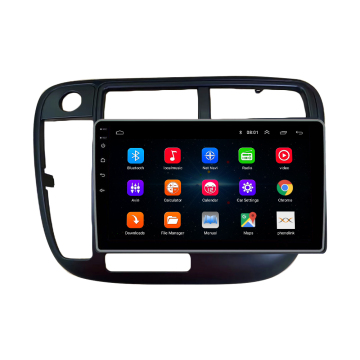 Για το Honda Civic 1996-2001LHD Εγχειρίδιο AC American Radio Headunit Device Double 2 Din Octa-Core Quad Android Car Stereo GPS