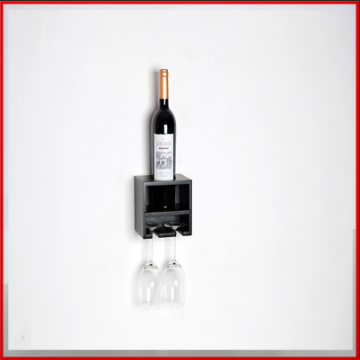 Wine bottle display rack