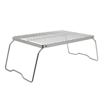 Stainless Steel Foldable Barbecue Rack for Outdoor BBQ