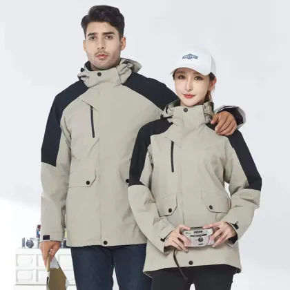 Custom Printed Logo Overalls: Autumn & Winter Windproof Waterproof Thickened Clothing