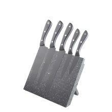 5pcs Wooden Kitchen Knife Set with Magnetic Stand