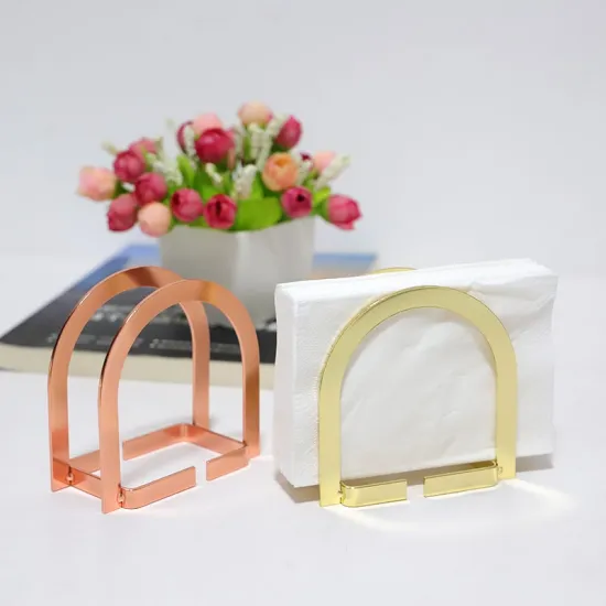 Nordic door shaped vertical iron paper towel holder