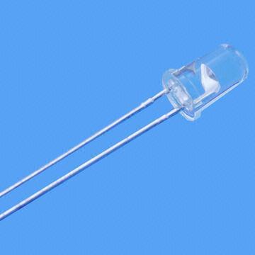 F5 Round LED Indicators with 624nm Wavelength, Viewing Angle of 30°