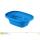 Blue plastic container for custom