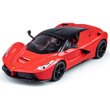 1:22 Scale Diecast Model Car with Sound, Light, Openable Pullback Door - Rafa Edition - Collectible Metal Vehicle Decor