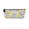 Custom popular drinks series cute canvas pencil case