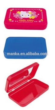 ABS pill box for with mirror