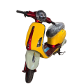 Vibrant E-Scooter with Eye-Catching Color Combo