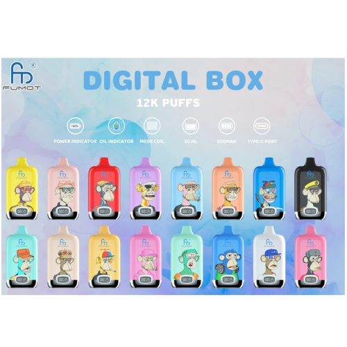 Original Vape FUMOT DIGITAL BOX 12000 Puff Wholesale