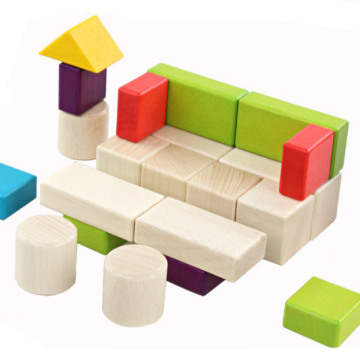 High-Quality Educational Wooden Stacking Blocks Toy for Kids: Bright Colors, Fun Learning