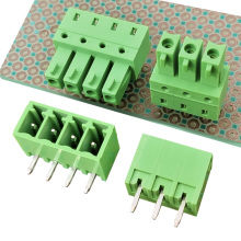 A/B type board to board two rows straight pins and Vertical Straight Angle Male Terminal Block Connector