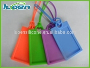 OEM Silicone rubber luggage tag