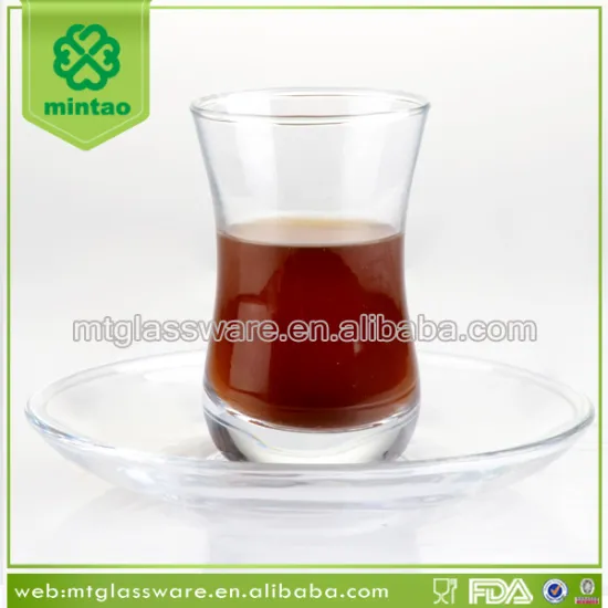2016 new promotion reusable glass coffee cup and saucer