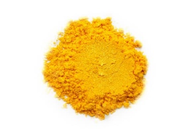 Synthetic mica gold pearl pigments for lipsticks