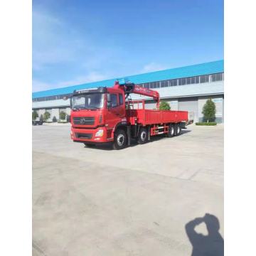 Grue montée sur camion à flèche télescopique pour camion lourd