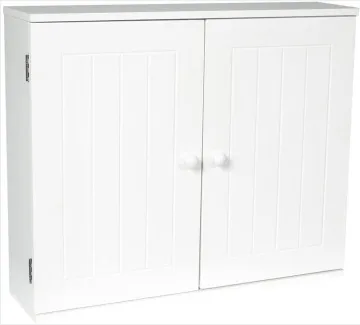 Bathroom Cabinet Wall Mounted Storage Shelf White