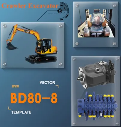Baoding BD80-8 small excavator