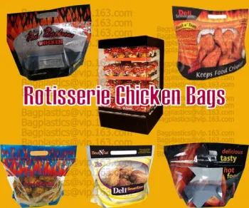 Microwavable Turkey Oven Bag, Anti-Fog Roasted Zipper, Eco-friendly kraft paper chicken pack flat bottom