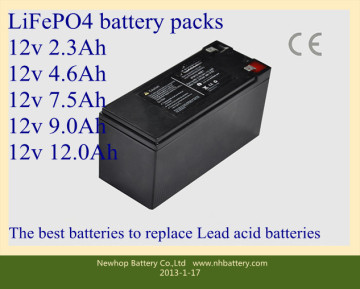 12V Lead Acid Battery Replacement Battery of The LiFePO4 Battery 12V 7.5ah Battery 12V 7.5ah LiFePO4 Battery Pack for Car Battery