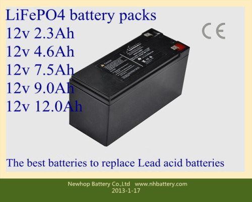 12V LiFePO4 Battery 2.3ah