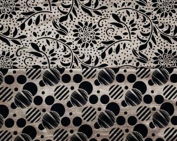 Polyester Printed Velvet Flocking Fabric for Sofa Cover