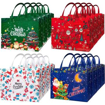 Christmas Grands sacs-cadeaux avec poignée