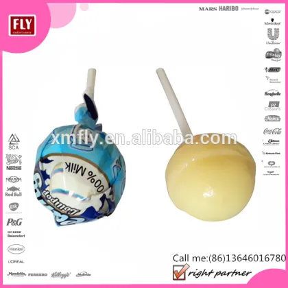 Milk Flavour Pin Pop Lollipop Brands