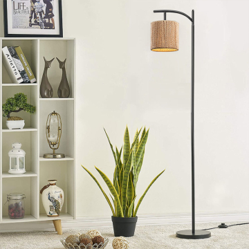 Lámpara de ratán de bambú moderna con luces cálidas para la decoración de lujo