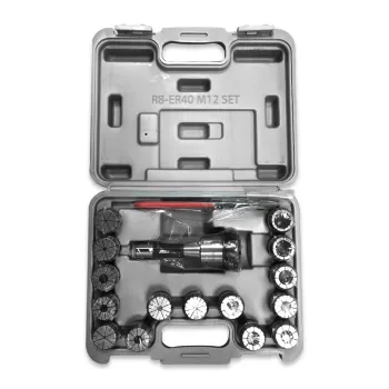 R8-ER40 Collet Chuck Set for Milling Machines and CNC Lathes